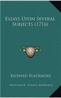 Essays Upon Several Subjects (1716)