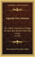 Agenda Des Auteurs