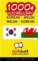 1000+ Korean - Welsh Welsh - Korean Vocabulary