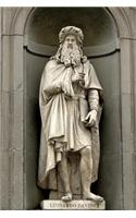 Statue of Leonardo Da Vinci Journal: 150 page lined notebook/diary