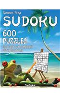 Famous Frog Sudoku 600 Puzzles With Solutions. 300 Easy and 300 Medium: A Beach Bum Sudoku Series Book