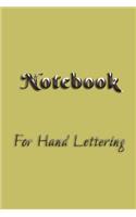 Notebook For Hand Lettering