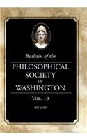 Bulletin of the Philosophical Society of Washington