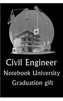 Civil Engineer Notebook University Graduation gift