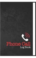 Phone Call Log Book