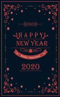Notebook Happy New Year Merry Christmas 2020: Notebook / Journal Gift (6x9 - 110 pages)