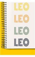 Name LEO A beautiful personalized: Lined Notebook / Journal Gift, 120 Pages, 6 x 9 inches, NoteBook Gift For LEO, Personal Diary, LEO, Personalized Journal, Customized Journal, The Di