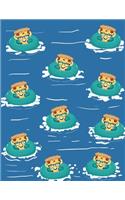 Pizza Slice Composition Notebook In Beach Summer Culture Vibe College Ruled Lined Pages(8.5X11): Cute Pizza Journal Notepad - Lined College Ruled For Pizza And Beach Lovers