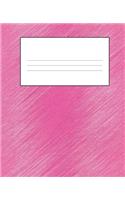 Pink Composition Notebook: Primary Ruled Notebook Lined School Journal - 110 Pages - 7.5 x 9.25" - Children Kids Girls Boys Teens Women Wide Ruled School Composition Books