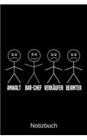 Anwalt Bar-Chef Verkäufer Beamter