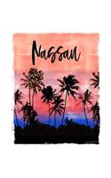 Nassau: Bahamas Caribbean Christmas Notebook With Lined College Ruled Paper For Taking Notes. Stylish Tropical Travel Journal Diary 6 x 9 Inch Soft Cover. F