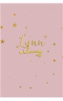 Lynn: Personalized Journal to Write In - Rose Gold Line Journal