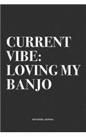 Current Vibe: Loving My Banjo: A 6x9 Inch Diary Notebook Journal With A Bold Text Font Slogan On A Matte Cover and 120 Blank Lined Pages Makes A Great Alternative