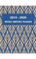 2019-2020 Weekly monthly planner