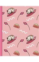 Bullet Style Dot Grid Journal: Cat Nap Pink Theme 8.5"x 11" 150 page DIY Planner Paperback(Dot Grid Bullet Journal - Bujo for Beginners)