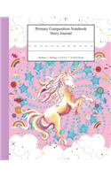 Primary Composition Notebook Story Journal: Educational Writing and Drawing Handwriting Activity Workbook
