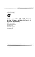 Cox Proportional Hazards Models for Modeling the Time to Onset of Decompression Sickness in Hypobaric Environments