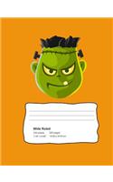Frankenstein Halloween Composition Notebook Wide Ruled