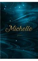 Michelle Journal: Personalized Name Journal or Diary Notebook For Women To Write In, Gold Plated Name (Gift Journal)