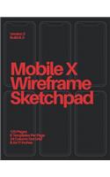 Mobile X Wireframe Sketchpad: Red on Black