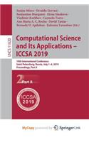 Computational Science and Its Applications - ICCSA 2019