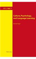 Culture, Psychology, and Language Learning