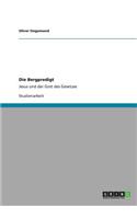 Die Bergpredigt: Jesus und der Gott des Gesetzes(German)
