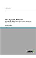 Blogs als politische Erzählform