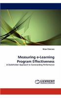Measuring E-Learning Program Effectiveness
