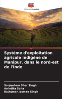 Système d'exploitation agricole indigène de Manipur, dans le nord-est de l'Inde