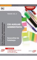 Cos Auxiliar Administratiu. Generalitat de Catalunya. Temari Vol. II.