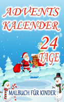 Adventskalender Malbuch für Kinder
