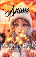 Anime coloring book for kids: Japanese anime coloring pages beautiful coloring designs color, for teens too