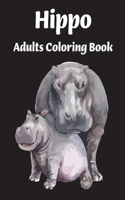 Hippo Adults Coloring Book