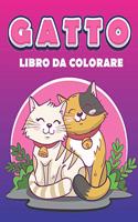 gatto libro da colorare