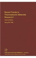 Advances in Thermoelectric Materials I