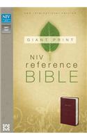 NIV, Reference Bible, Giant Print, Imitation Leather, Burgundy