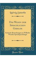 Das Wesen Der Sprachlichen Gebilde: Kritische Bemerkungen Zu Wilhelm Wundts Sprachpsychologie (Classic Reprint)