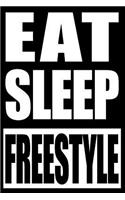 Eat Sleep Freestyle Cool Notebook for a Swimmer
