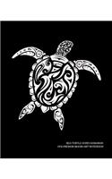Sea Turtle Honu Hawaiian Polynesian Maori Art Notebook