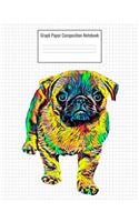 Graph Paper Composition Notebook: Quad Ruled 5 Squares Per Inch, 110 Pages, Pug Dog Cover, 8.5 X 11 Inches / 21.59 X 27.94 CM