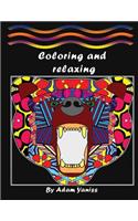 Coloring and relaxing: Coloring Book with Fun, Easy, and Relaxing Coloring Pages for Colorists of all ages ( Animals and Flowers, and Garden Designs)
