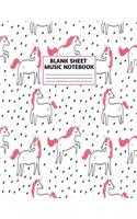 Blank Sheet Music Notebook