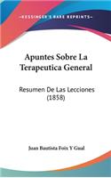 Apuntes Sobre La Terapeutica General