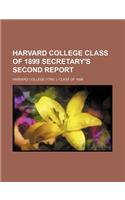 Harvard College Class of 1899 Secretary's Second Report: (English)