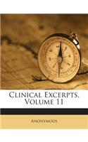 Clinical Excerpts, Volume 11