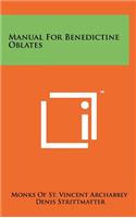 Manual For Benedictine Oblates