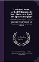 Ollendorff's New Method of Learning to Read, Write, and Speak the Spanish Language