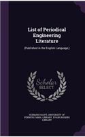List of Periodical Engineering Literature