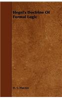 Hegel's Doctrine Of Formal Logic